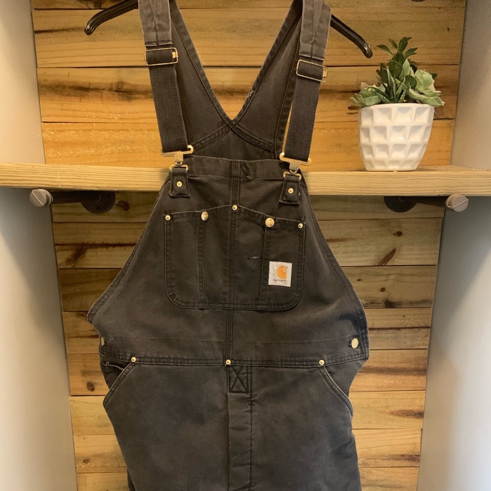 Carhartt Quilt-Lined Sandstone Overalls -Insulated